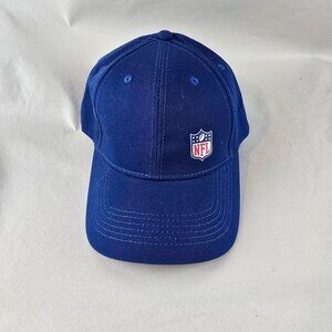 NFL Hat Mens Blue Adjustable Strapback Hook Loop BDA Sports Logo Football Casual